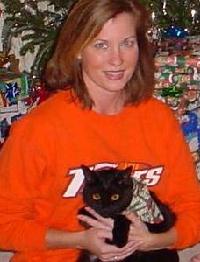 me and my Christmas pooter, Spanky!