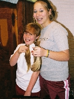 branden and sis show off their cuts